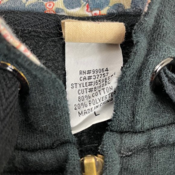 Billabong Hoodie Zip Up Sweater Floral Large - Picture 5 of 8